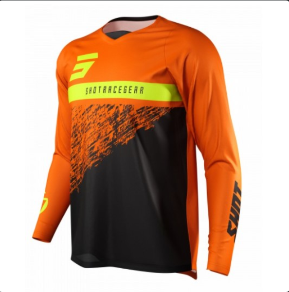 MAILLOT CROSS ENFANT SHOT 2022 DEVO ROLL ORANGE
