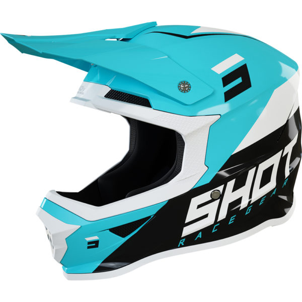 CASQUE FURIOUS CHASE SHOT TURQUOISE / NOIR BRILLANT / BLANC