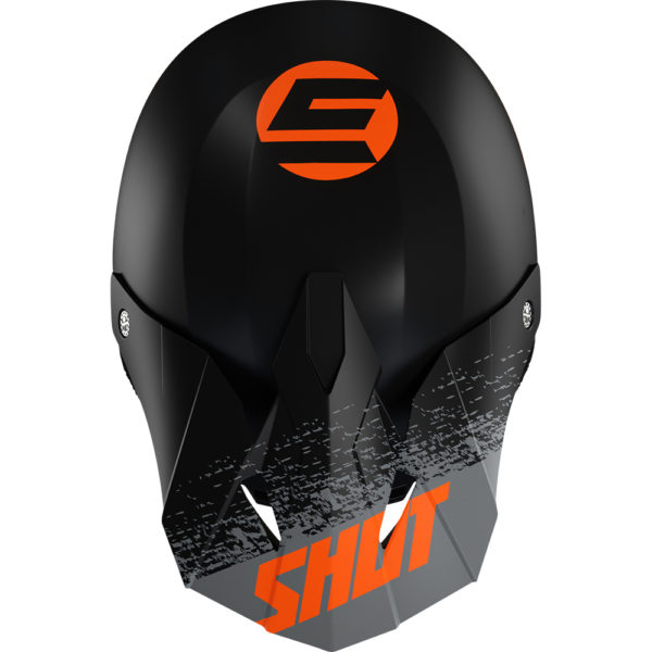 CASQUE FURIOUS ROLL SHOT NOIR MAT / GRIS / ORANGE – Image 2