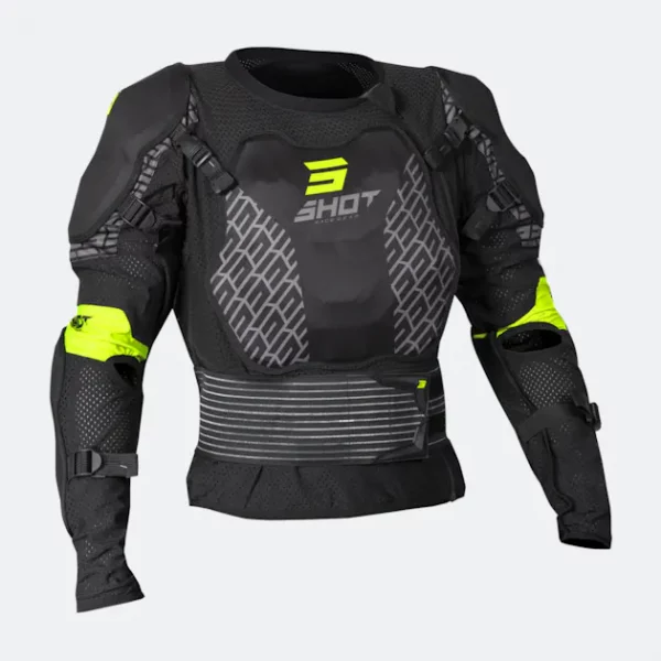 Gilet de Protection Shot Optimal Noir-Jaune Fluo