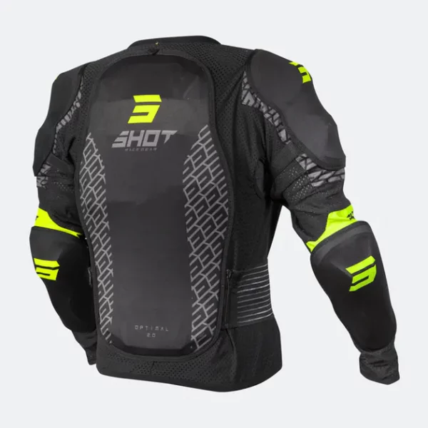 Gilet de Protection Shot Optimal Noir-Jaune Fluo – Image 2