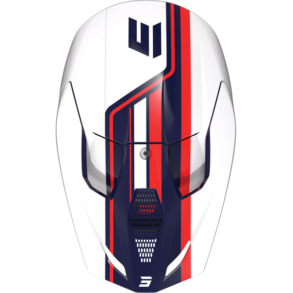 Casque Shot - Casque Furious Heritage Blanc brillant / Navy / Rouge – Image 2