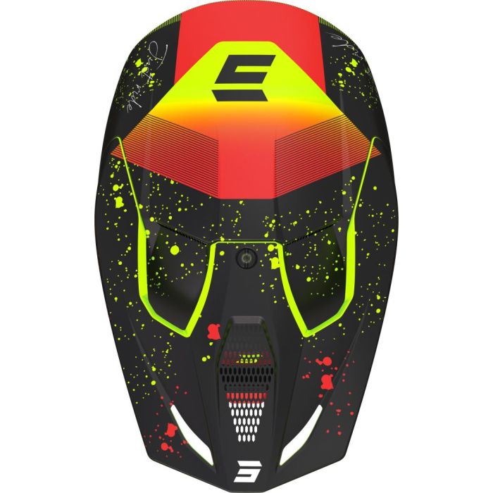 Casque cross Shot FURIOUS - MATRIX - Noir / Rouge – Image 3