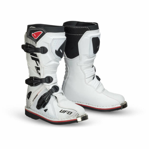 Bottes Ufo Enfant Cross Enduro Modèle Typhoon Enfants Blanc