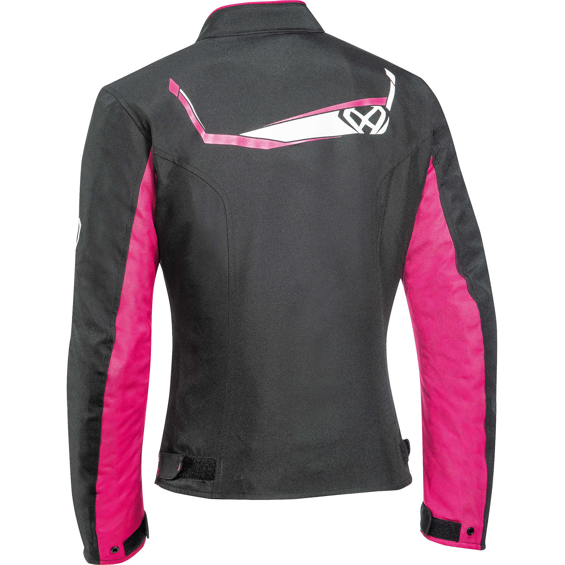 Veste moto femme en tissu Ixon CHALLENGE LADY Noir Fuchsia – Image 2